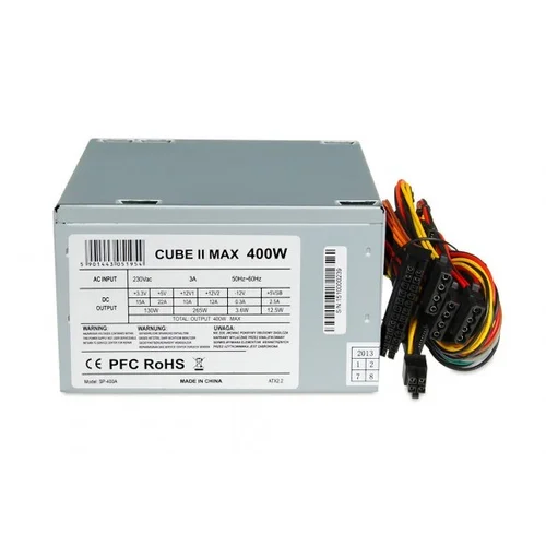 iBox CUBE II 400 W ATX maitinimo šaltinis, sidabrinis image 1