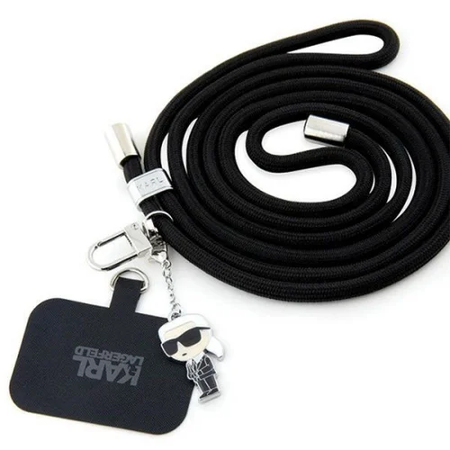 KARL LAGERFELD KLUCNMSCKIK Crossbody Cord Ikonik juoda image 1