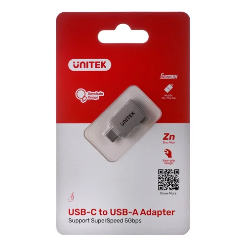 UNITEK A1025GNI USB-C–USB-A 3.1 Gen 1 adapteris image 1
