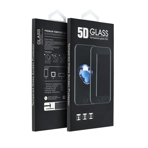 5D grūdintas stiklas Motorola E14/G04/G04s/G24/G24 Power, juodas image 1