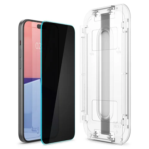 Spigen Glas.tR EZ Fit privatumo stiklas iPhone 15 Plus image 3