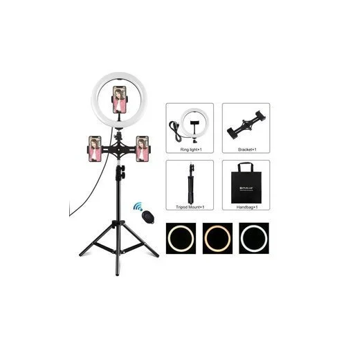 Puluz PKT3070B LED žiedinė lempa 26 cm su trikoju image 1