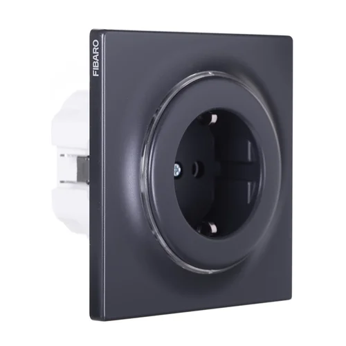 Fibaro FGWSONF-011-8 kištukinis lizdas, F tipo, juodas image 2