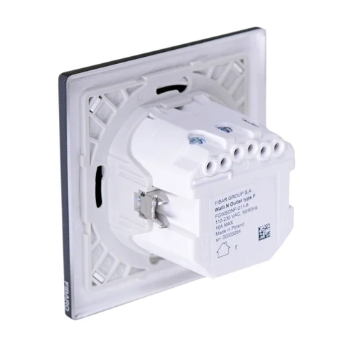 Fibaro FGWSONF-011-8 kištukinis lizdas, F tipo, juodas image 3