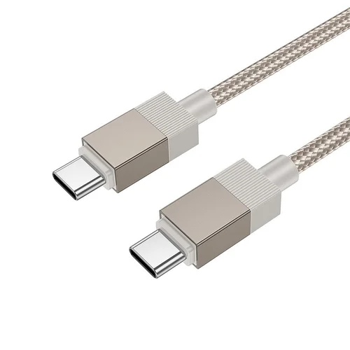 Hoco X110 USB-C–USB-C kabelis, 60 W, 1 m, auksinis image 1