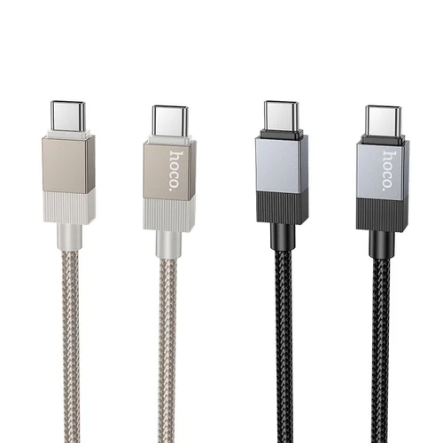 Hoco X110 USB-C–USB-C kabelis, 60 W, 1 m, auksinis image 3