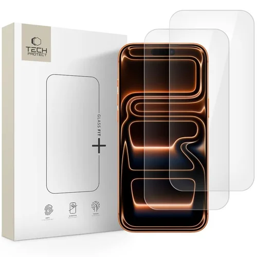 Tech-Protect Glass Fit+ stiklas iPhone 16 Pro / 17 / 17 Pro, 2 vnt. image 1