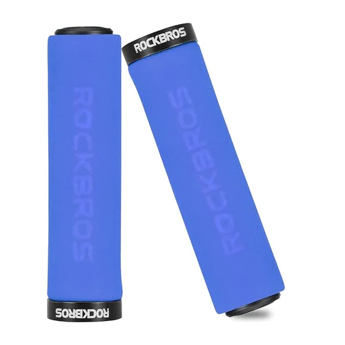 Rockbros BT1001BLBK kempinės dviračio vairo rankenos, mėlynos ir juodos image 1