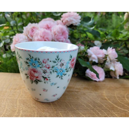 GreenGate CLARA latte puodelis, baltas image 3