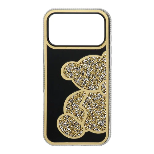 TEDDY RAIŠTIS dėklas iPhone 17 Pro Max, auksinis image 1
