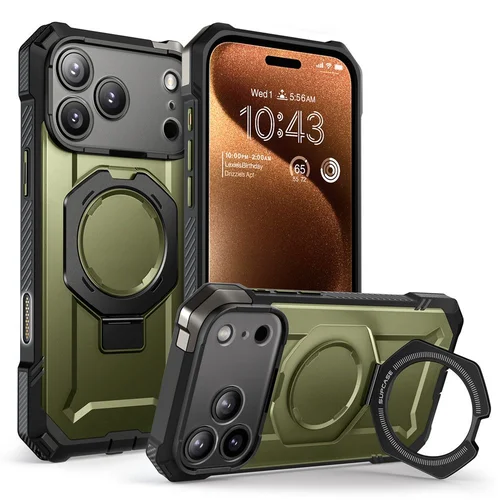 Supcase UB Grip Mag MagSafe dėklas iPhone 17 Pro, žalias image 1