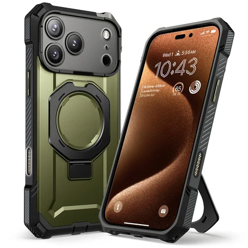 Supcase UB Grip Mag MagSafe dėklas iPhone 17 Pro, žalias image 2
