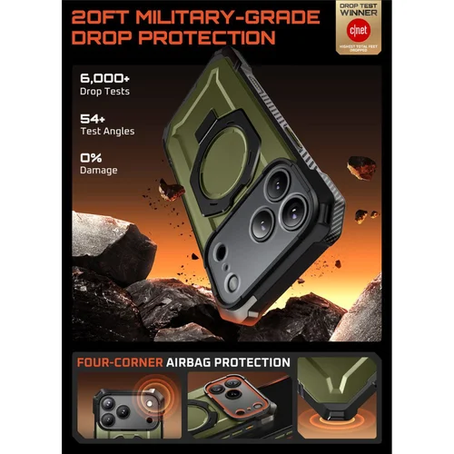 Supcase UB Grip Mag MagSafe dėklas iPhone 17 Pro, žalias image 3