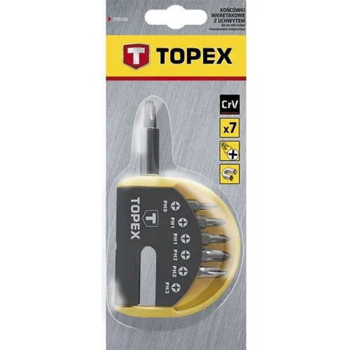 Topex Philips CrV kryžminiai antgaliai su laikikliu 7 vnt image 3
