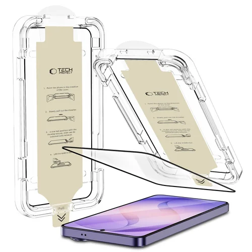 Tech-Protect Quick Set AR+ antirefleksinis stiklas Samsung Galaxy S26 Ultra, juodas image 2