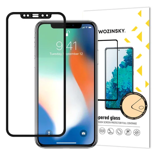 Wozinsky grūdintas stiklas iPhone XR/11, juodas image 1