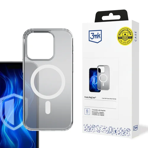 3mk Frosty MagCase dėklas iPhone 13 Pro, baltas image 1