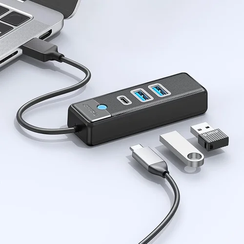 Orico PWC2U-U3 USB šakotuvas, 3 prievadai, 1 m, juodas image 2