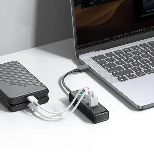 Orico PWC2U-U3 USB šakotuvas, 3 prievadai, 1 m, juodas image 3