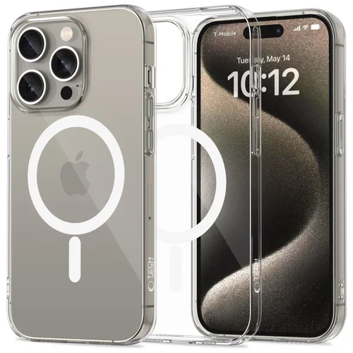 Tech-Protect FlexAir MagSafe dėklas iPhone 15 Pro, skaidrus image 1