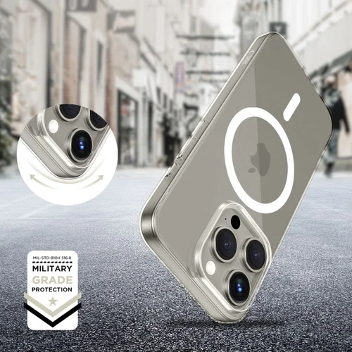 Tech-Protect FlexAir MagSafe dėklas iPhone 15 Pro, skaidrus image 3