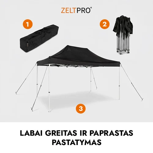 Prekybinė Palapinė 3x2 Balta Zeltpro PROFRAME image 3