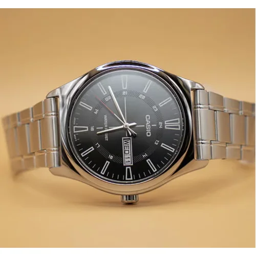 Casio MTP-V006D-1C vyriškas laikrodis, juodas ciferblatas image 3