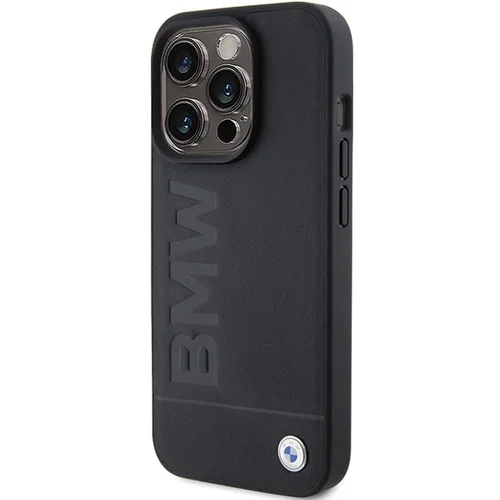 BMW Hot Stamp odinis dėklas iPhone 15 Pro, juodas image 2