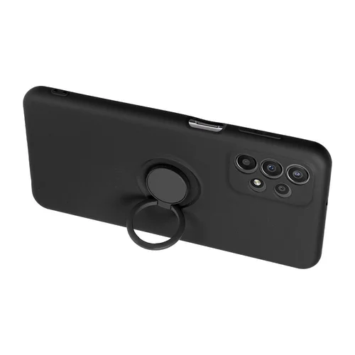 Samsung S25 Edge juodas dėklas su žiedu image 3