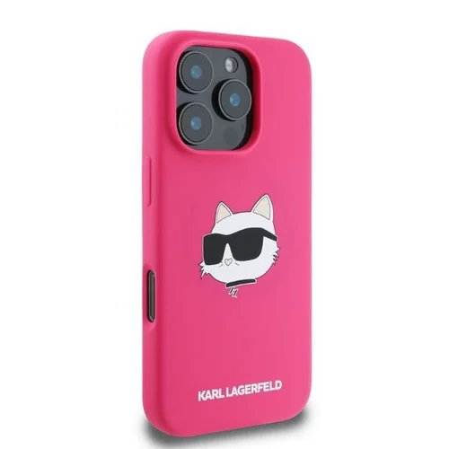Karl Lagerfeld Choupette MagSafe dėklas iPhone 16 Pro Max, fuksija image 2