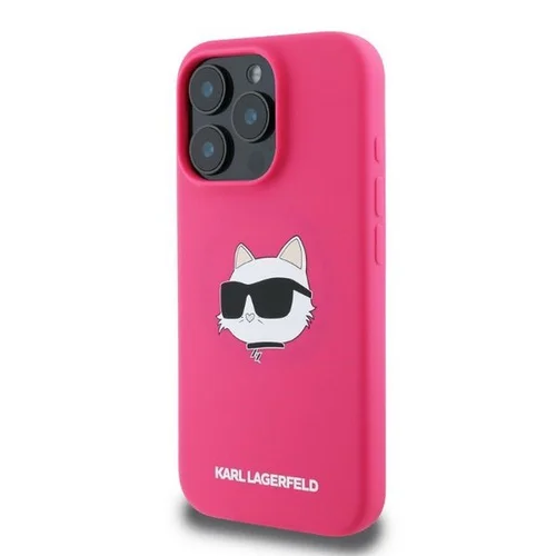 Karl Lagerfeld Choupette MagSafe dėklas iPhone 16 Pro Max, fuksija image 3