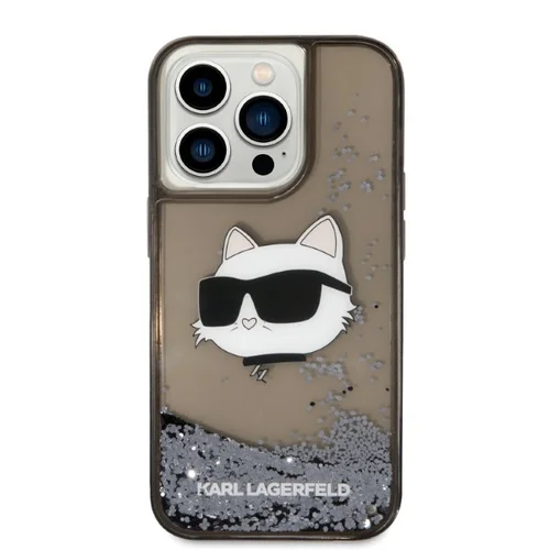 Karl Lagerfeld KLHCP14LLNCHCK dėklas iPhone 14 Pro, juodas image 3