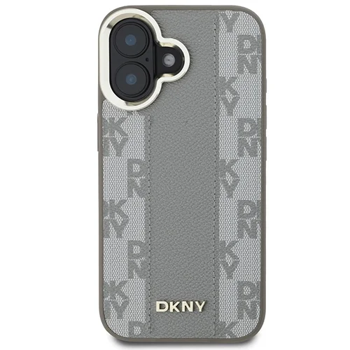 DKNY Checkered MagSafe dėklas iPhone 16, smėlinis image 3