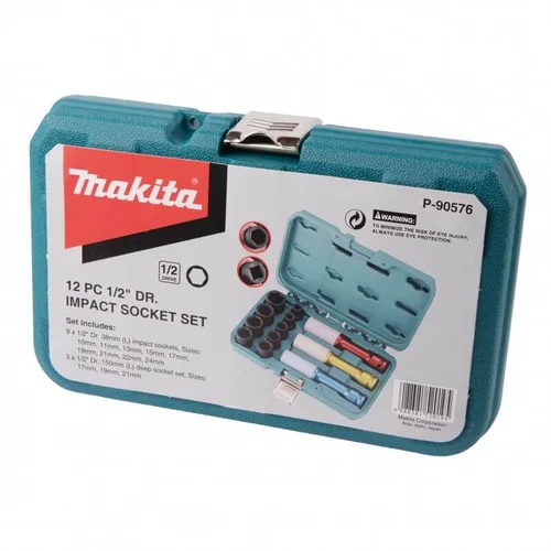 MAKITA P-90576 smūginių galvučių komplektas 1/2 col. image 2