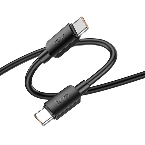 Hoco X96 USB-C–USB-C kabelis 100 W, 1 m, juodas image 1