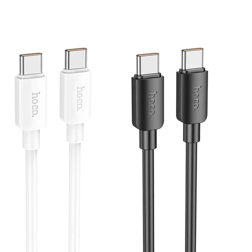 Hoco X96 USB-C–USB-C kabelis 100 W, 1 m, juodas image 3