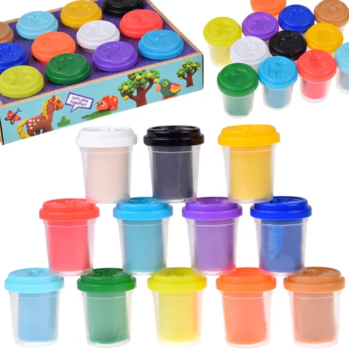 Minkštas plastilinas ZA5176, 12 spalvų image 1