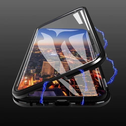 Wozinsky magnetinis 360° dėklas Samsung Galaxy A72 4G, juodas-permatomas image 3