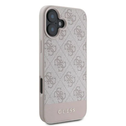 Guess 4G Apatinė Juosta dėklas iPhone 16, rožinis image 3