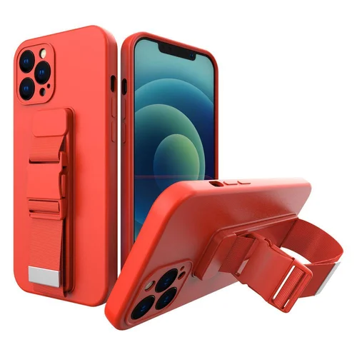 Samsung Galaxy A23 silikoninis dėklas su raudona juosta image 1