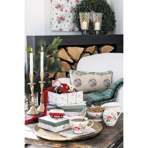 GreenGate DAGMAR žalias languotas pledas 130 × 180 cm image 3