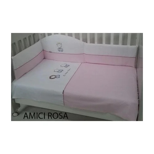 Feretti Trio Amici Rosa 3 dalių patalynės komplektas image 3