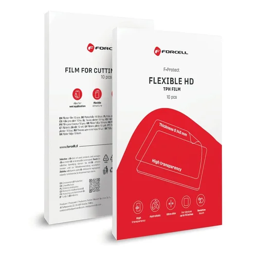 Forcell F-Protect Flexible HD plėvelė, 10 vnt. image 1