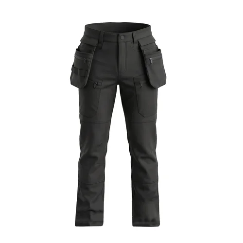 BoSafety CARGO PLUS žieminės kelnės 4-way stretch, 66, juodos image 1