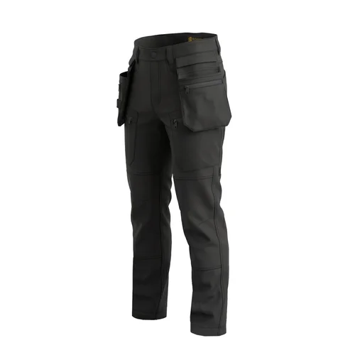 BoSafety CARGO PLUS žieminės kelnės 4-way stretch, 66, juodos image 2