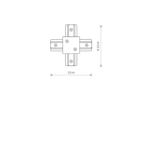 Nowodvorski TRACK PROFILE RECESSED X-CONNECTOR Jungiklis image 2