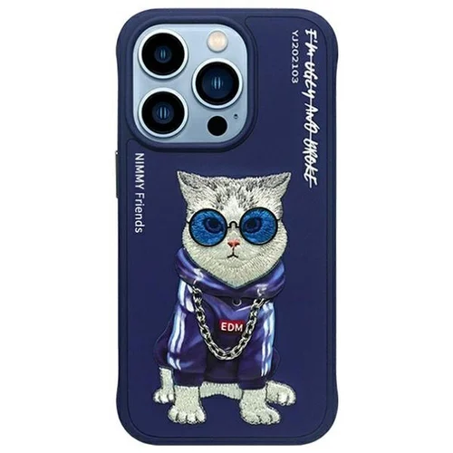 NIMMY Glasses Cool Cat dėklas iPhone 15 Pro Max, mėlynas image 1