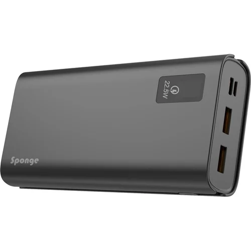 Sponge Energy Nešiojamas įkroviklis 20000 mAh, 22.5 W, Pilka image 2