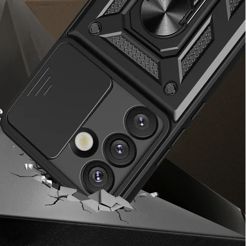 Armor Camshield hibridinis dėklas Vivo V50 5G, juodas image 2
