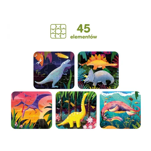 CzuCzu Fantastiniai dinozaurai ZA6096, 5 dėlionių rinkinys image 2